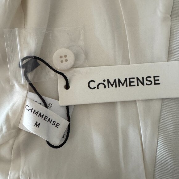 Commense Suit Waistcoat With Pleated Mini Skirt Set  White NWT, Size M - Picture 13 of 16